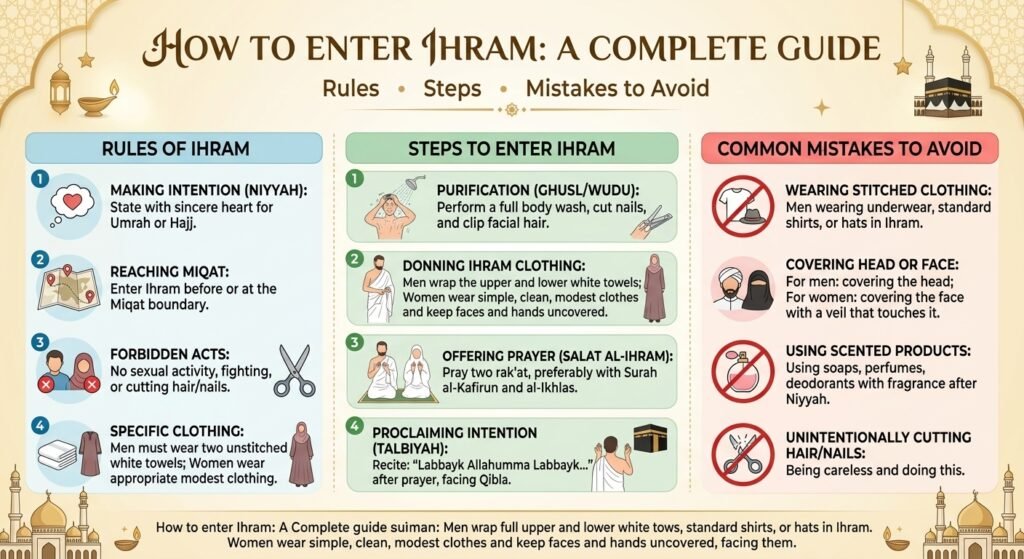 how to enter ihram