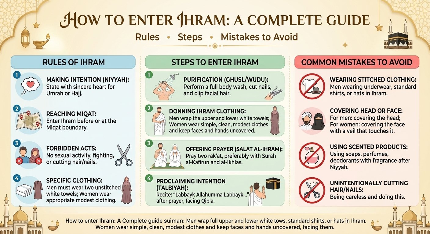 how to enter ihram