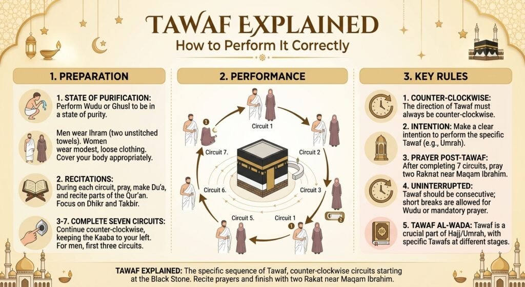 how to perform tawaf