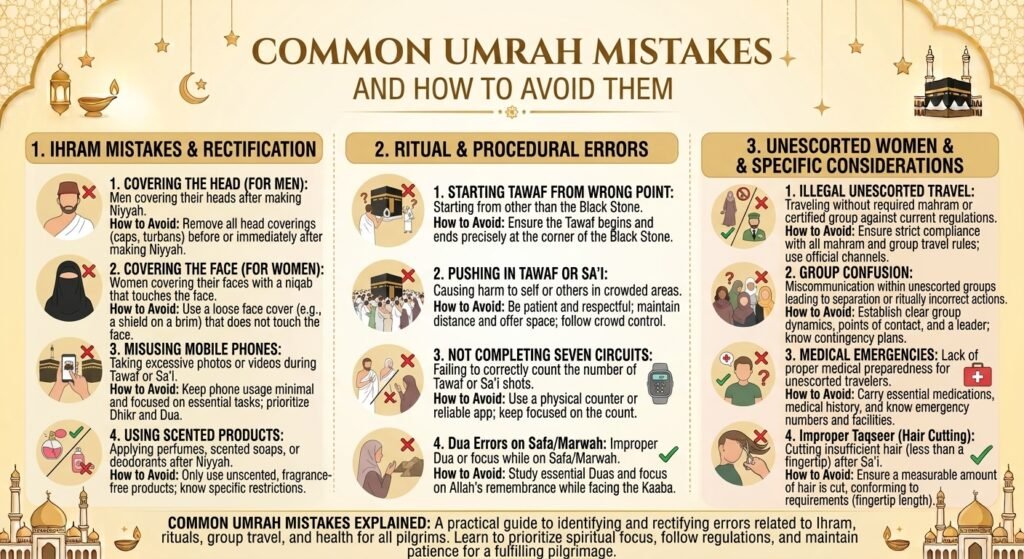 common umrah mistakes